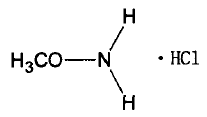 甲氧胺盐酸盐的分子结构式